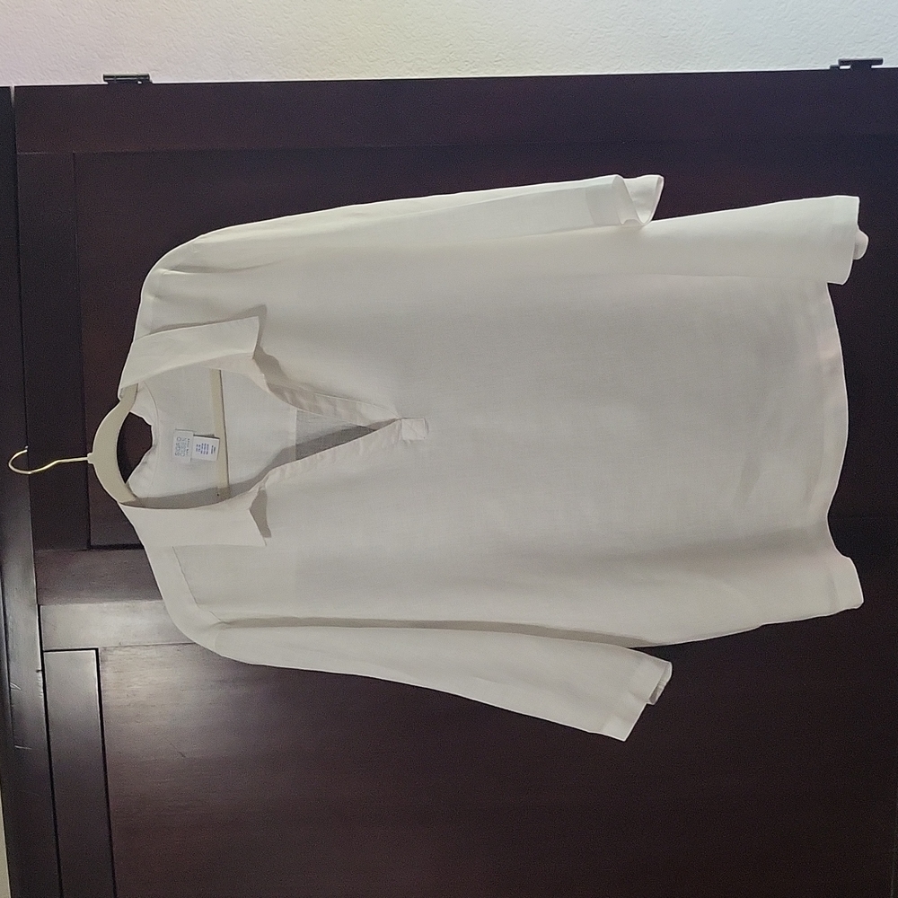 Sigrid Olsen 100% linen top size 2X